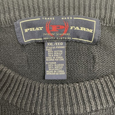 Vintage Phat Farm Crewneck Pullover Sweater Size 2XL Y2K