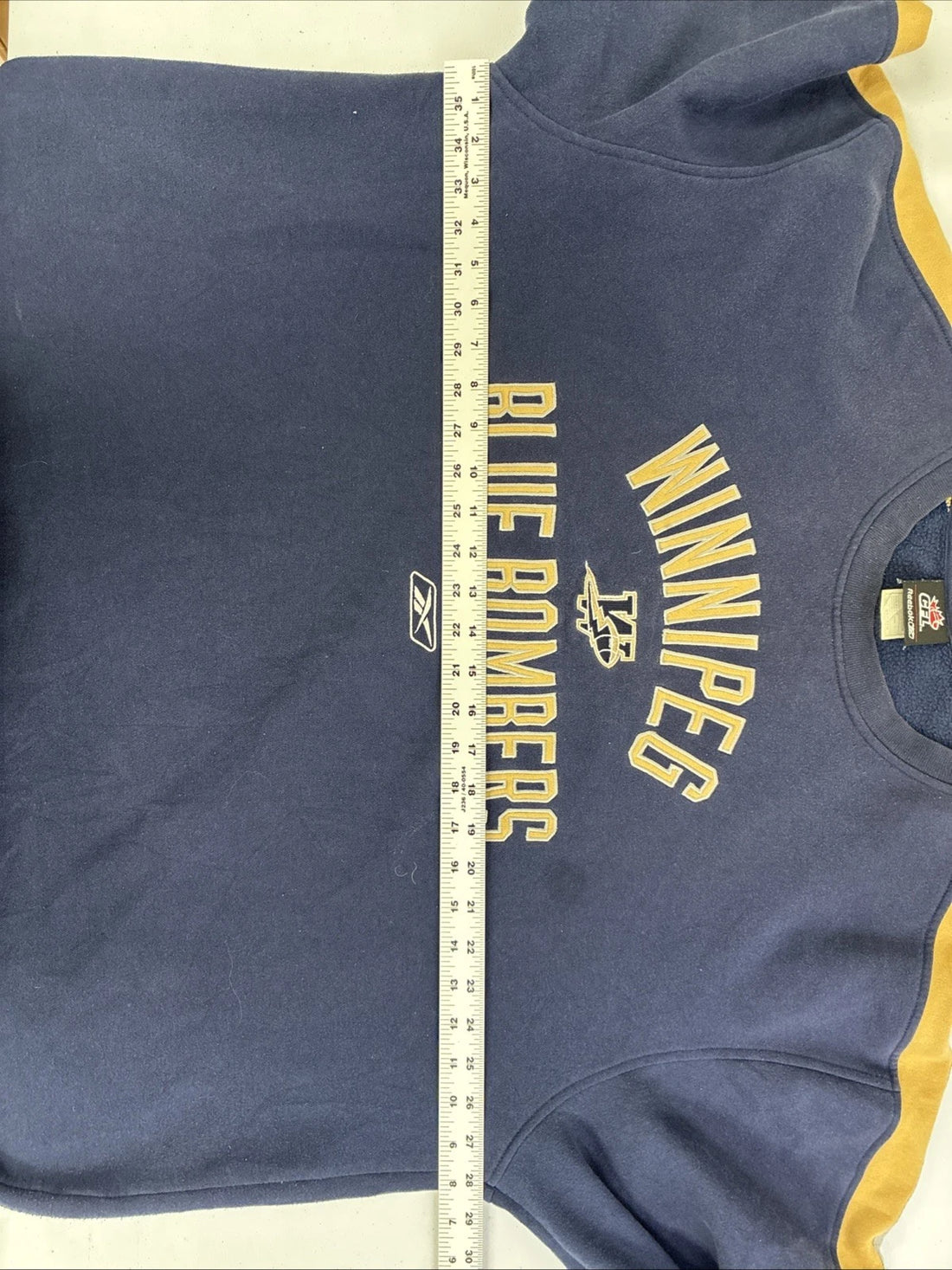 Vintage Winnipeg Blue Bombers Reebok Crewneck Sweatshirt Size 2XL CFL