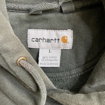 Carhartt Sweatshirt Hoodie Size Large Green