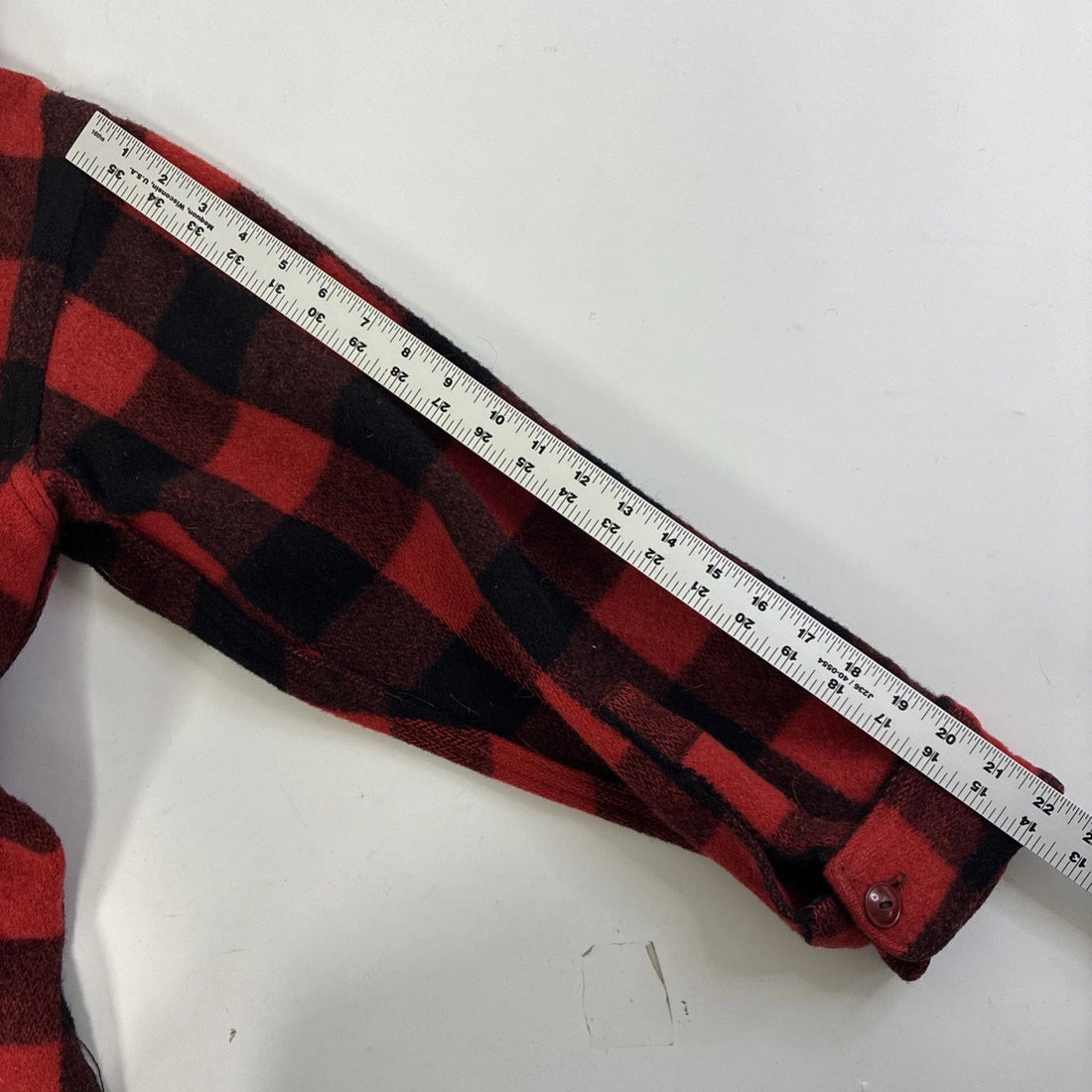 Vintage Woolrich Wool Buffalo Plaid Shirt Jacket Size 17 60s