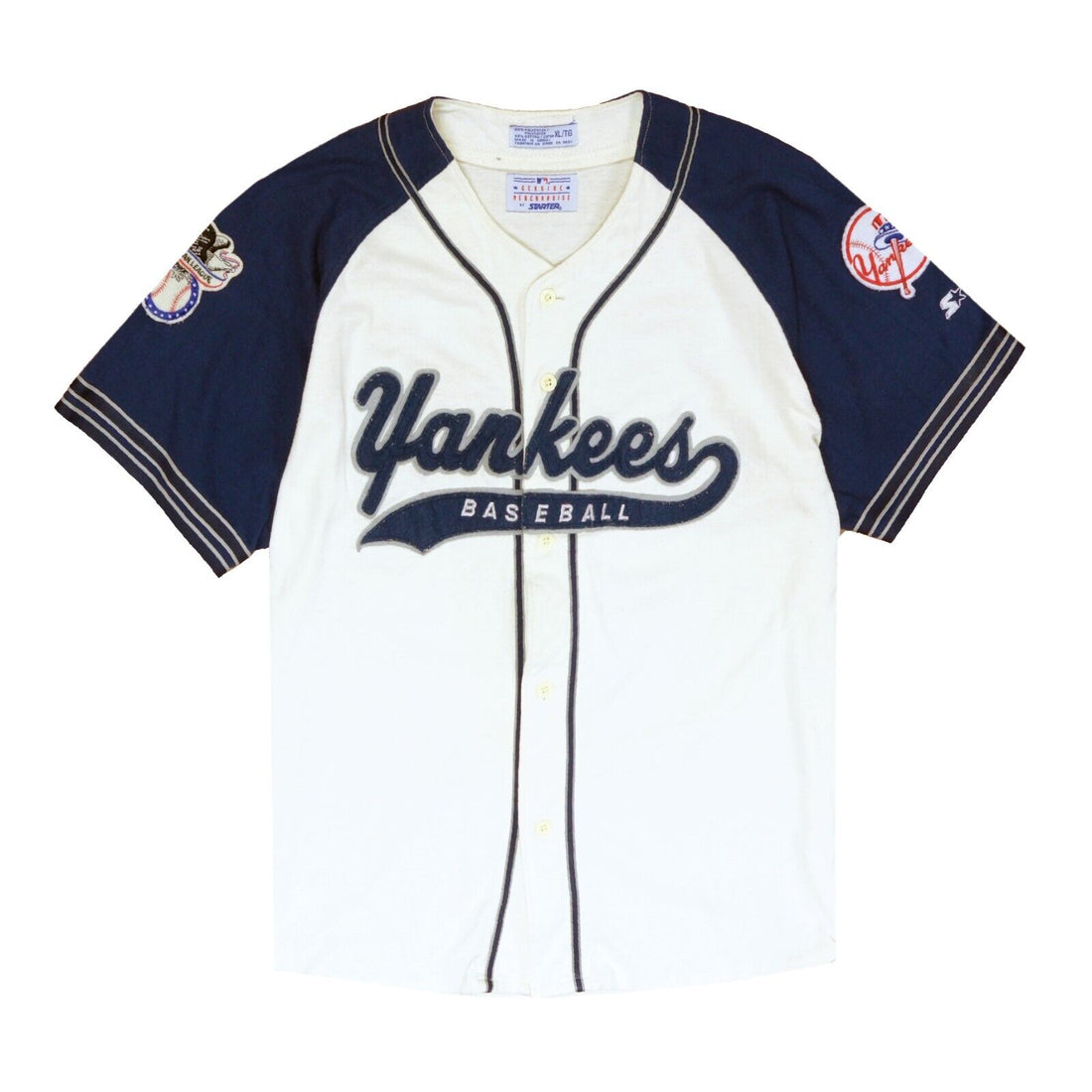 NEW YORK Yankees MLB Baseball Blue PS Throwback Team Jersey