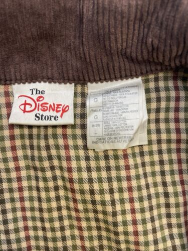 Vintage Mickey Mouse Pluto Disney Quilted Coat Jacket Size Large Green