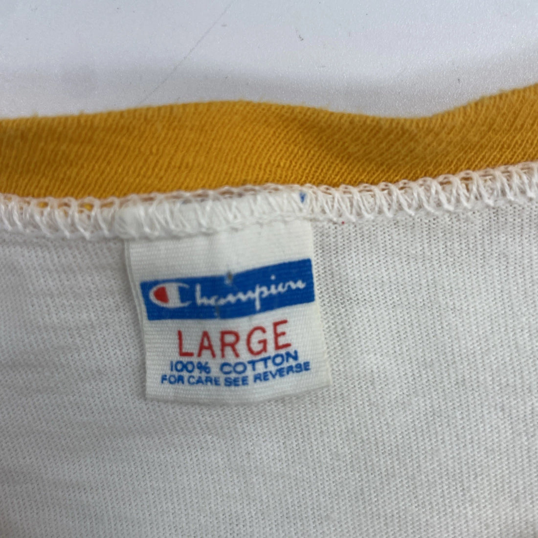 Vintage Mr G Potato Chips Champion Ringer T-Shirt Size Large 80s