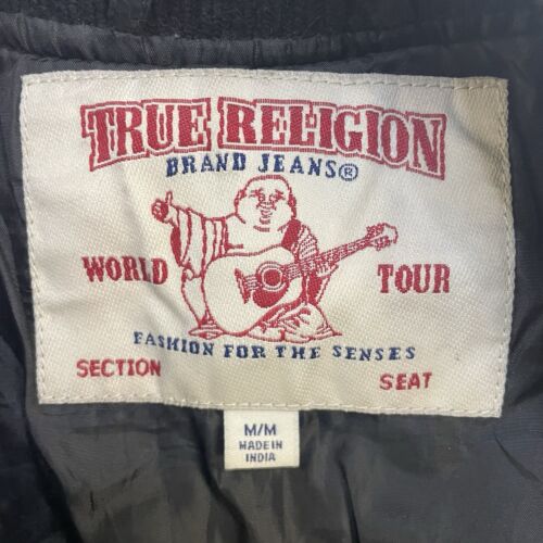 True Religion Wool Varsity Jacket Size Medium