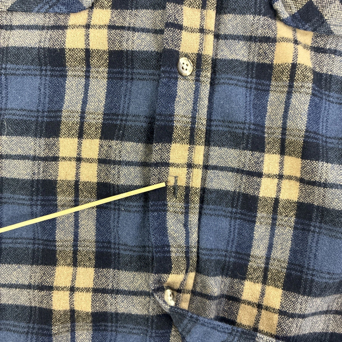 Vintage St John's Bay Wool Button Up Shirt Size Medium Plaid