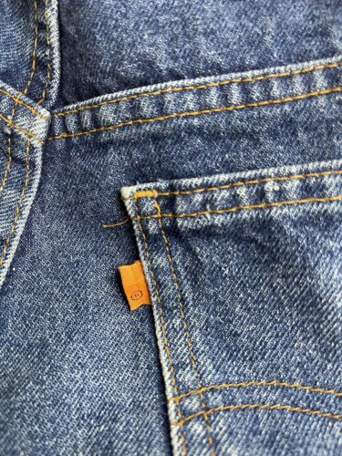 Vintage Levi Strauss & Co 619 Denim Jeans Pants Size 36 X 34 Orange Tab
