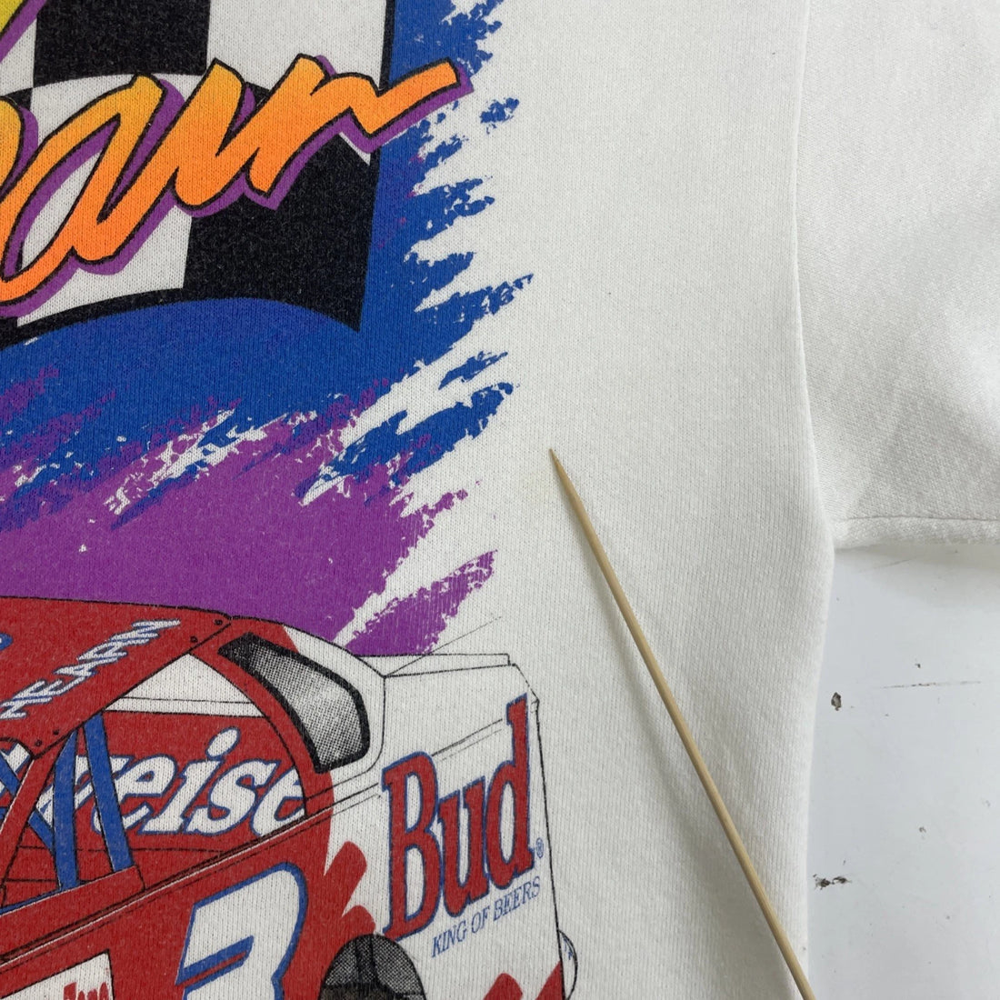 Vintage Brett Hearn Racing Crewneck Sweatshirt Size XL Double Sided 90s