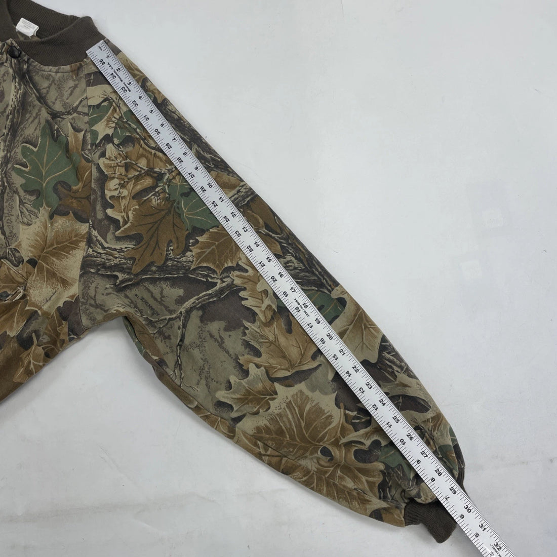 Vintage Advantage Camo Bomber Jacket Size XL
