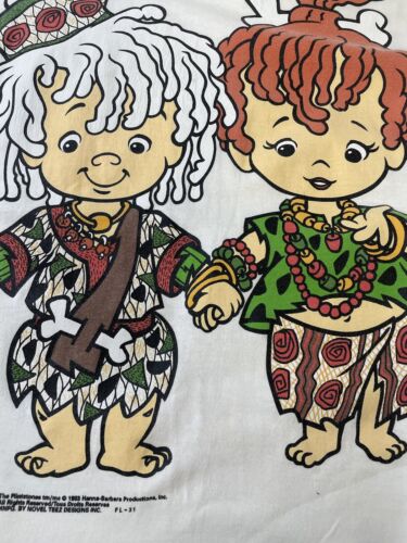 Vintage Flintstones Bamm Bamm Pebbles T-Shirt Size Large Cartoon 1993 90s
