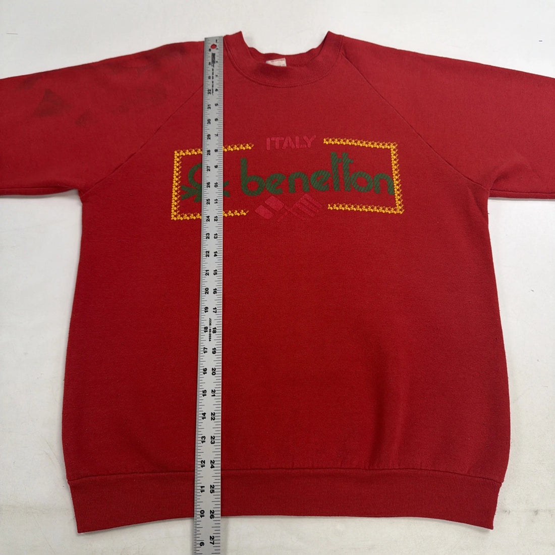 Vintage Benetton Italy Crewneck Sweatshirt Size Large