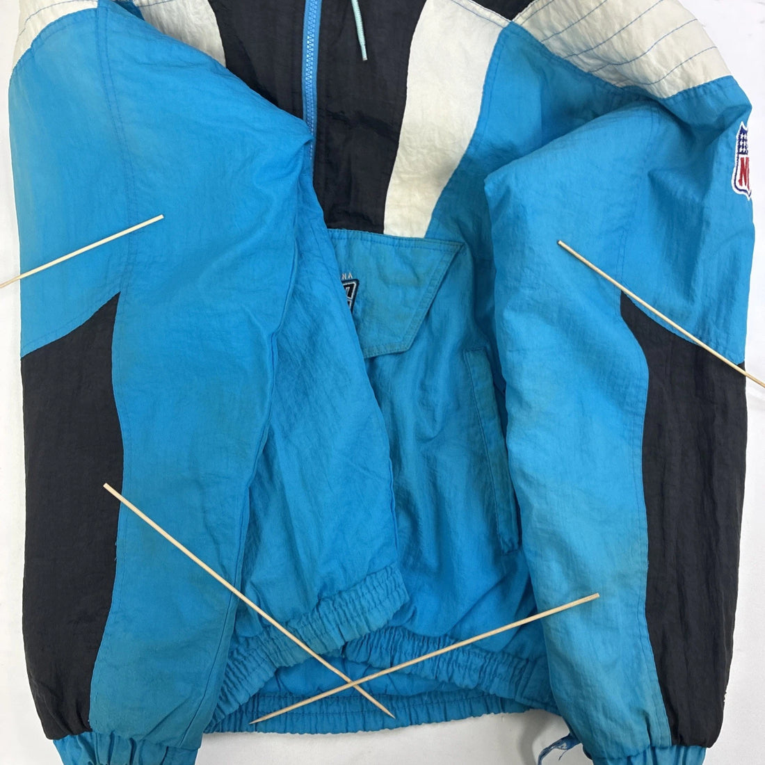 Carolina Panthers Starter Puffer Jacket Size Large Vintage 90s NFL
