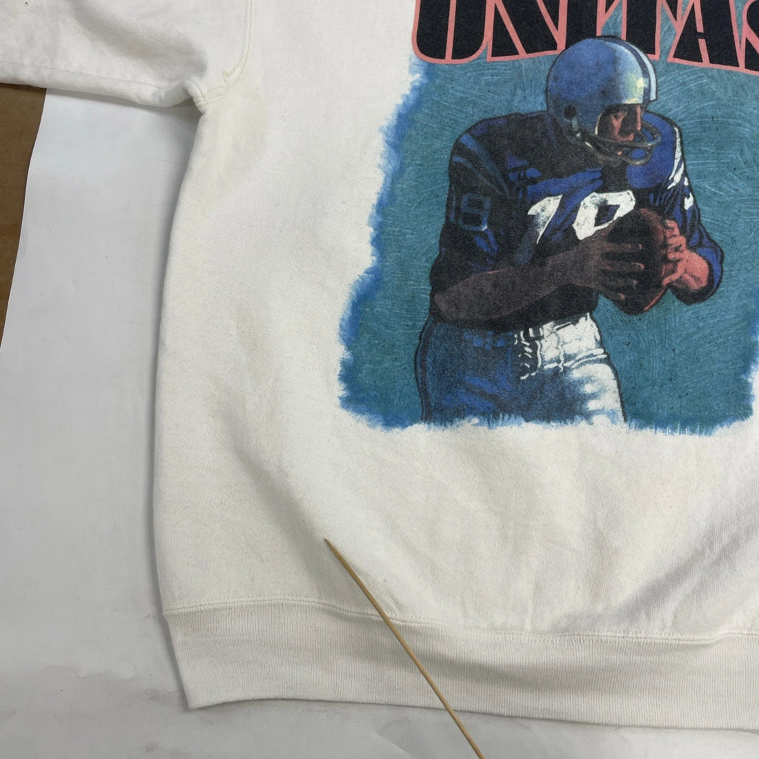 Vintage Johnny Unitas Baltimore Colts Football Crewneck Sweatshirt Large NFL