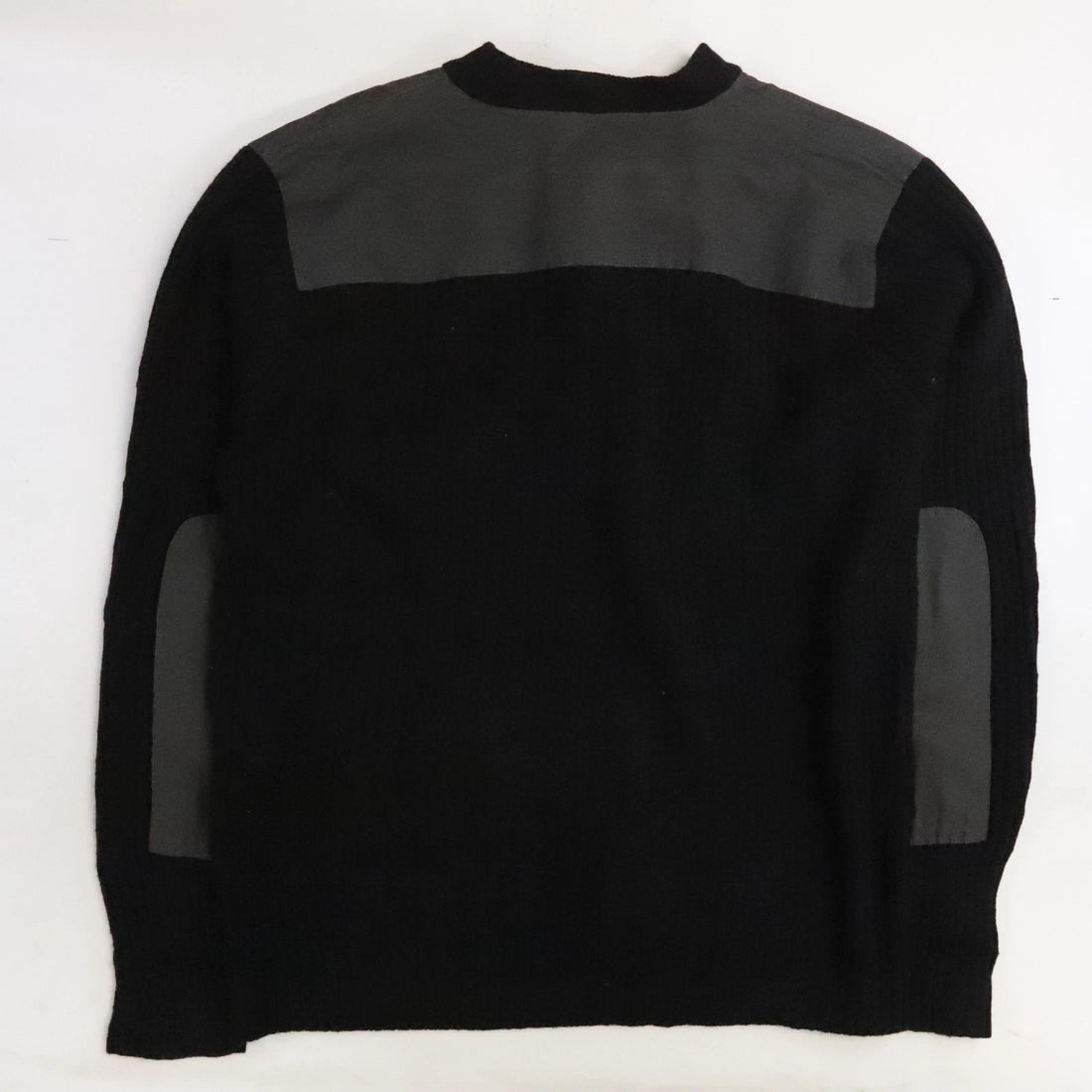 L.L. Bean Merino Wool Knit Henley Jumper Sweater Size 2XL Black