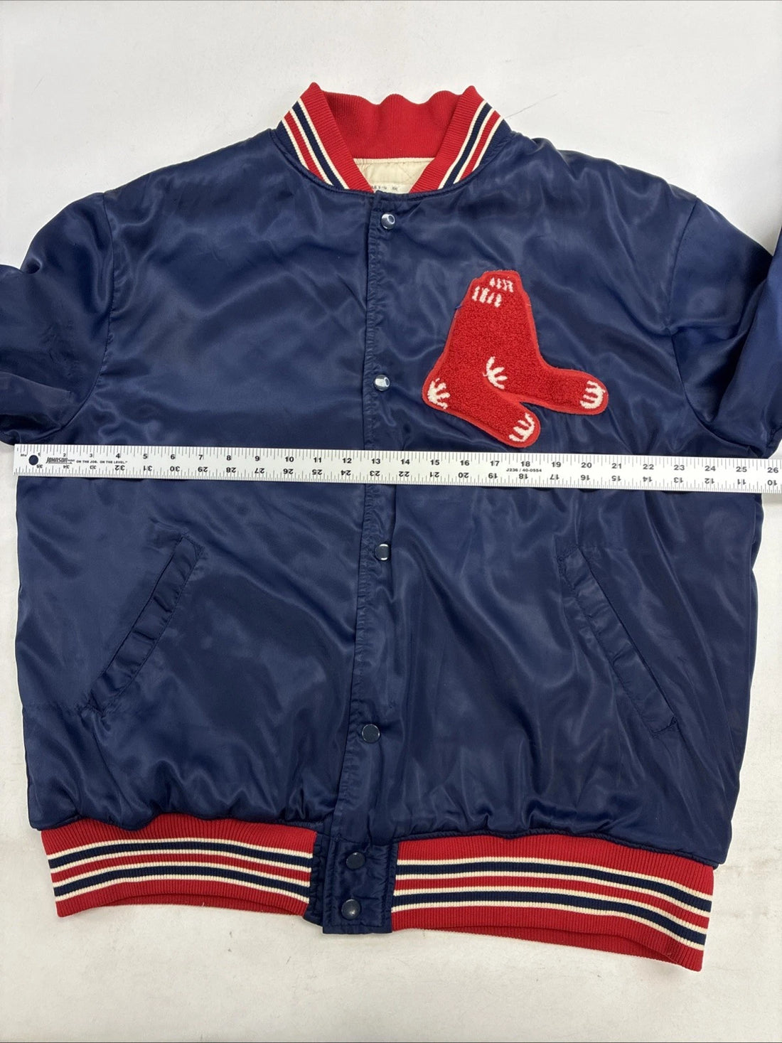 Vintage Boston Red Sox Satin Bomber Jacket Size 2XL MLB