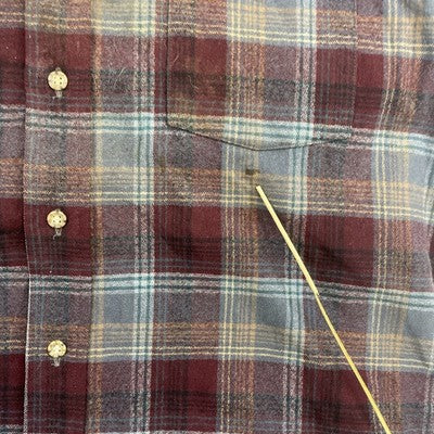 Vintage Pendleton Wool Lodge Button Up Shirt Size Large