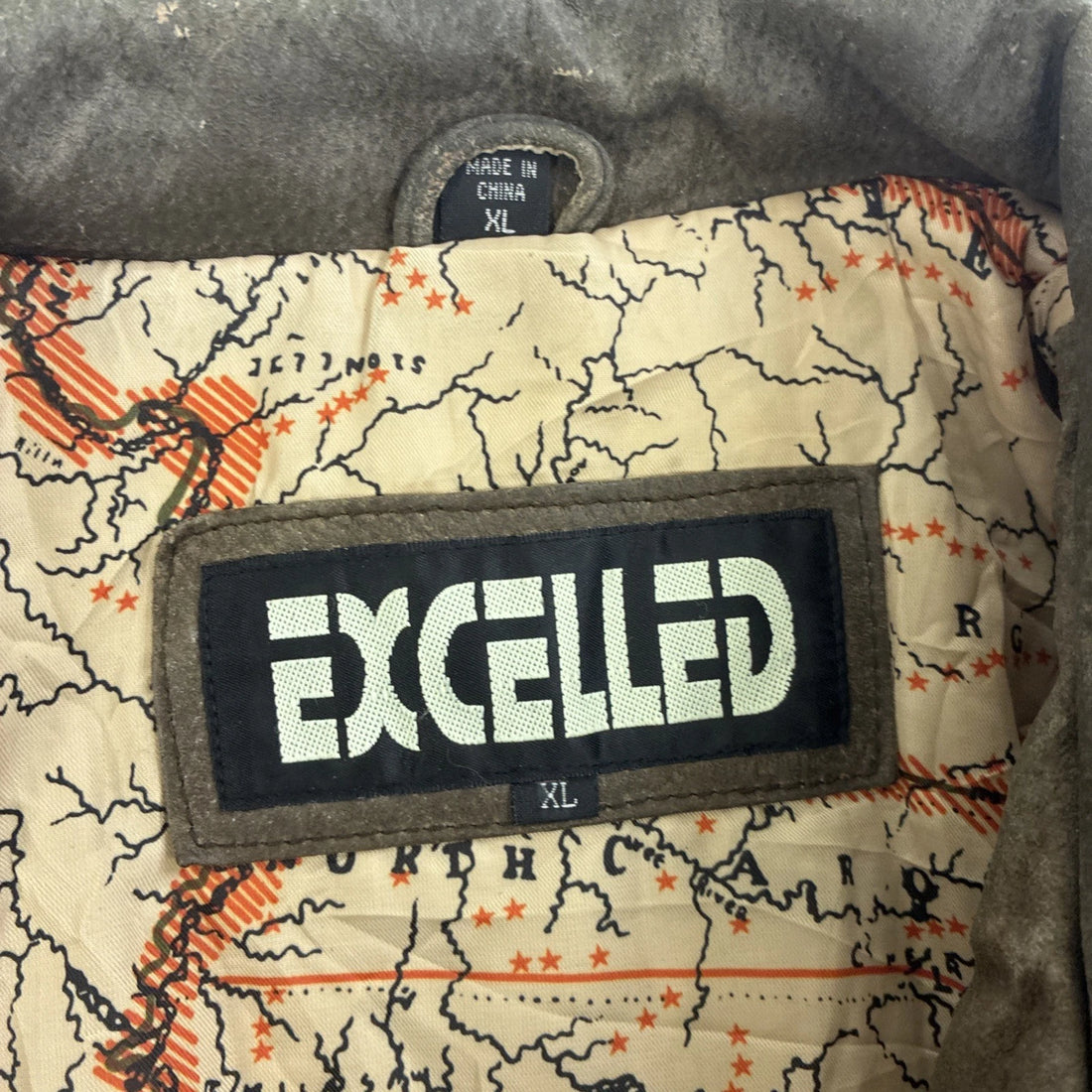 Excelled Leather Bomber Jacket Size XL