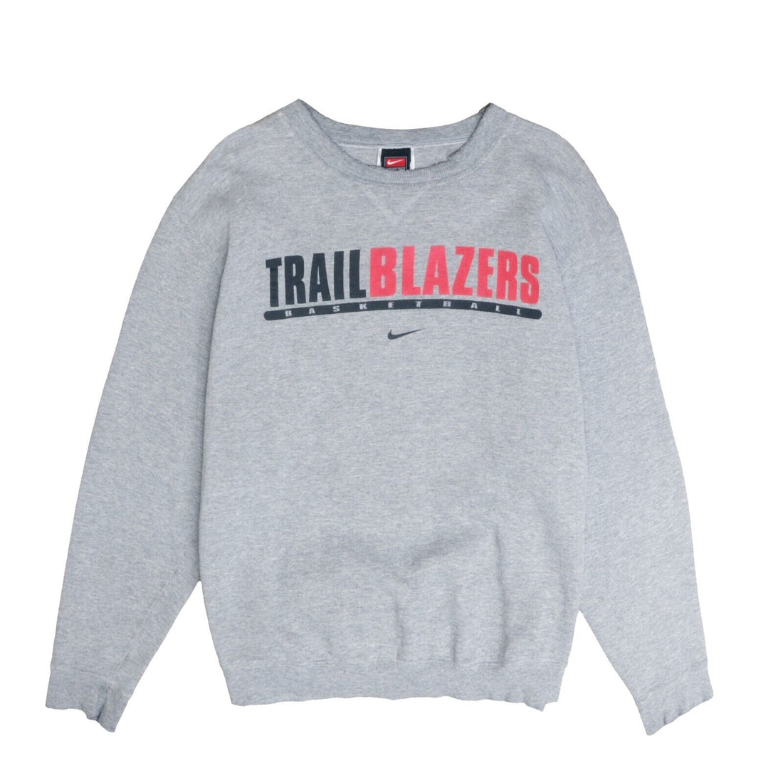 Vintage Portland Trailblazers Nike Sweatshirt Size Large Gray NBA