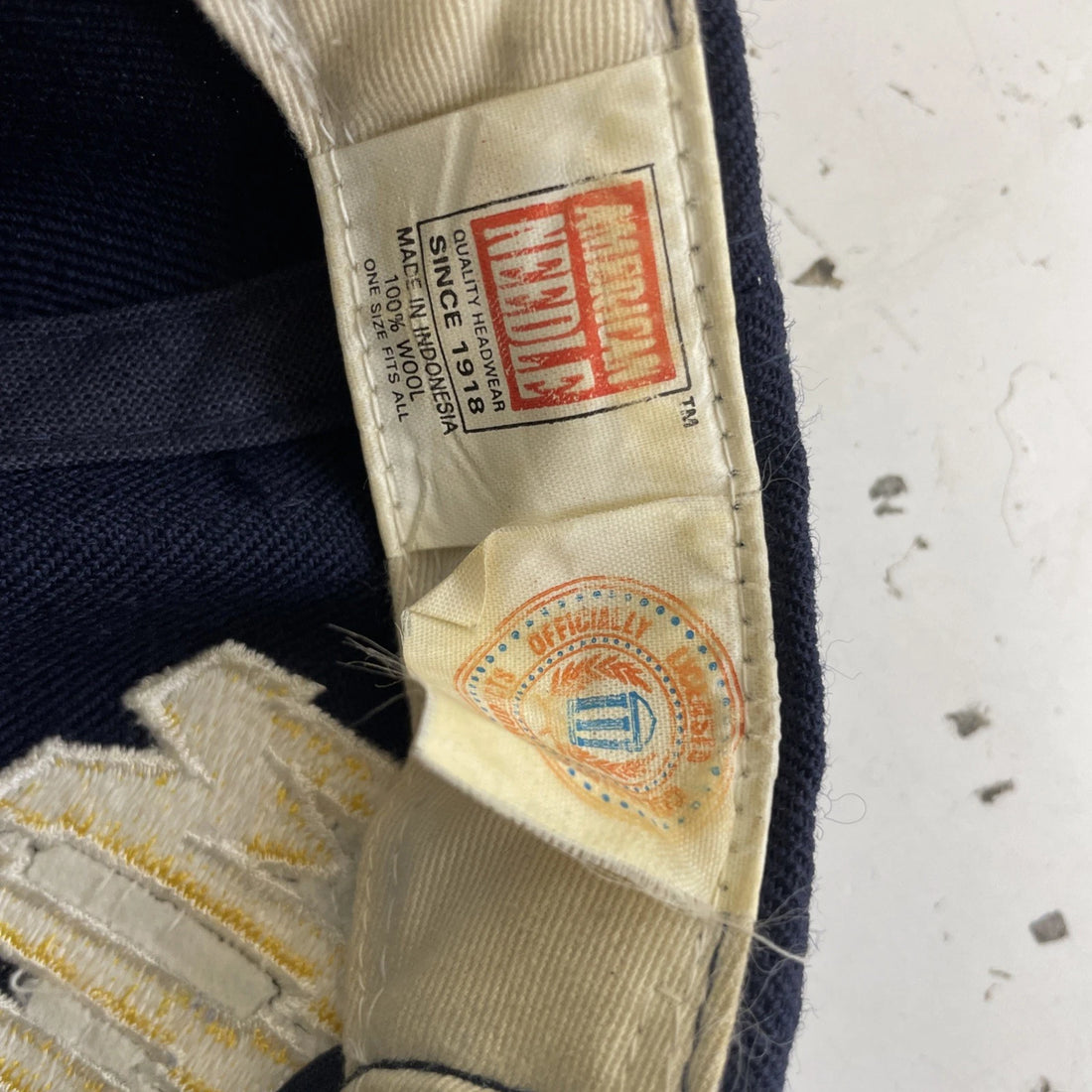 Vintage Michigan Wolverines American Needle Blockhead Snapback Hat Cap OSFA NCAA