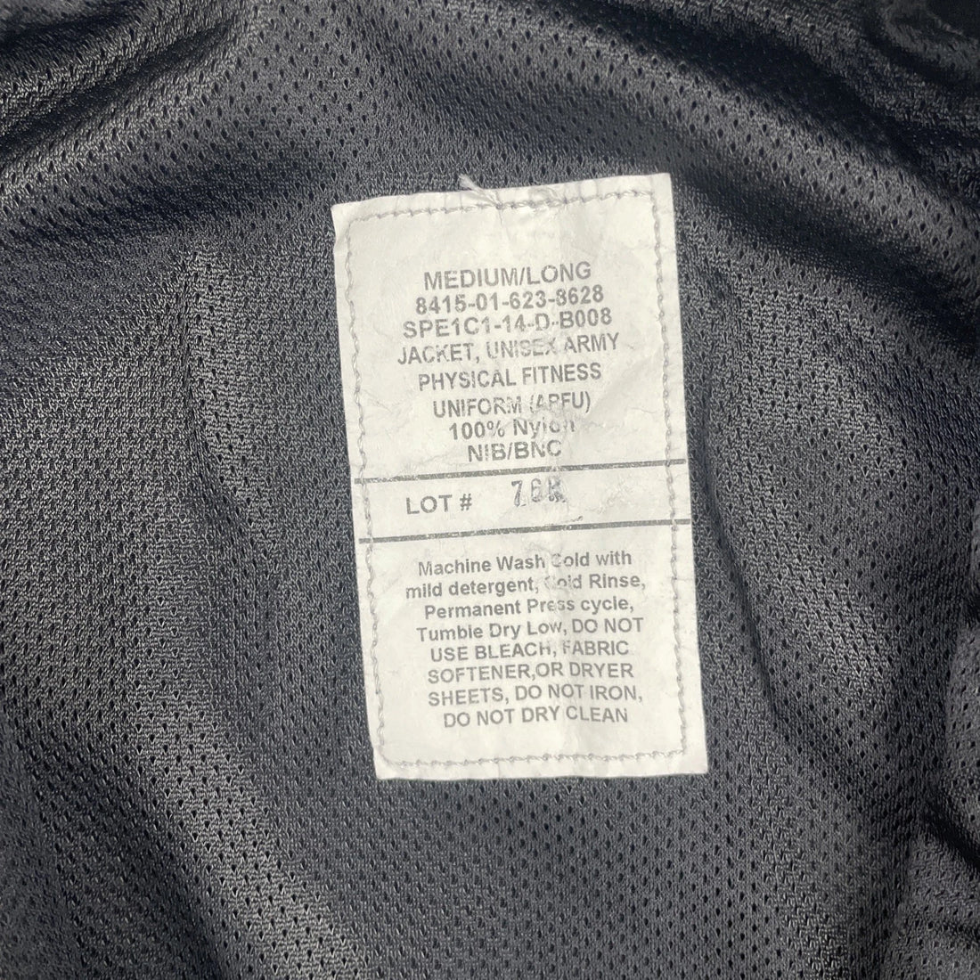 Vintage US Army Windbreaker Light Jacket Medium Long