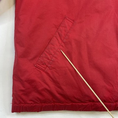 Vintage Polo Ralph Lauren Bomber Jacket Size Medium Red Down Insulated