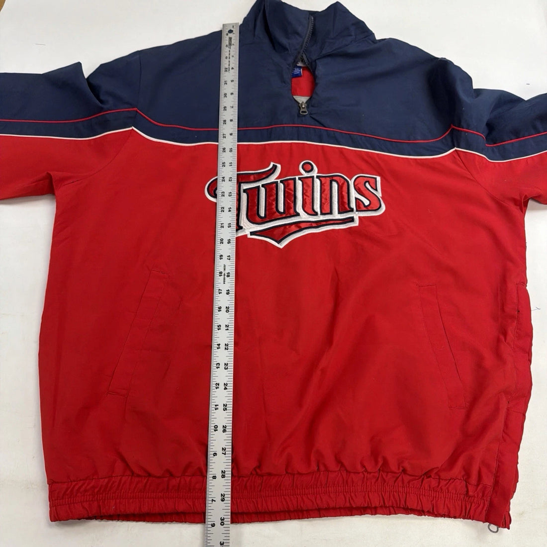 Minnesota Twins 1/4 Zip Pullover Windbreaker Light Jacket Size XL MLB