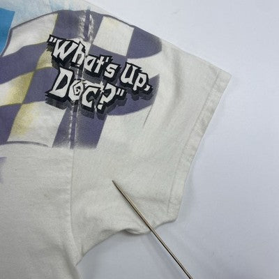 Vintage Jeff Gordon Looney Tunes Racing T-Shirt 2XL All Over Print 2001 NASCAR