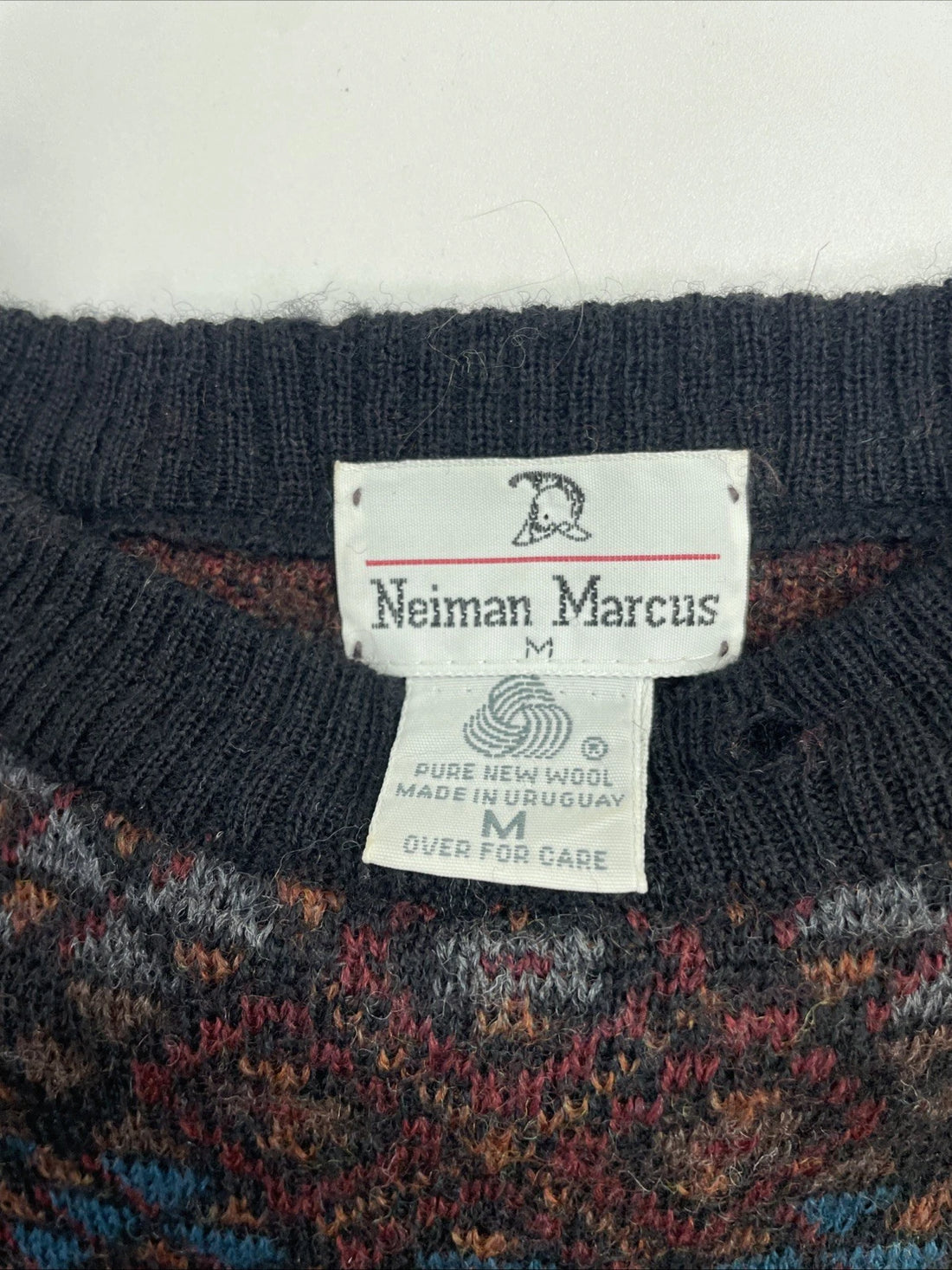 Neiman Marcus Wool Knit Crewneck Sweater Size Medium