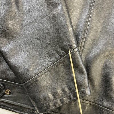 Vintage Danier Leather Coat Jacket Size Medium Black
