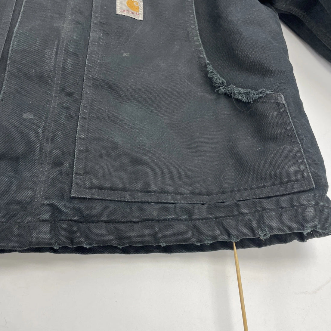 Carhartt Canvas Work Jacket Size Medium J002 BLK