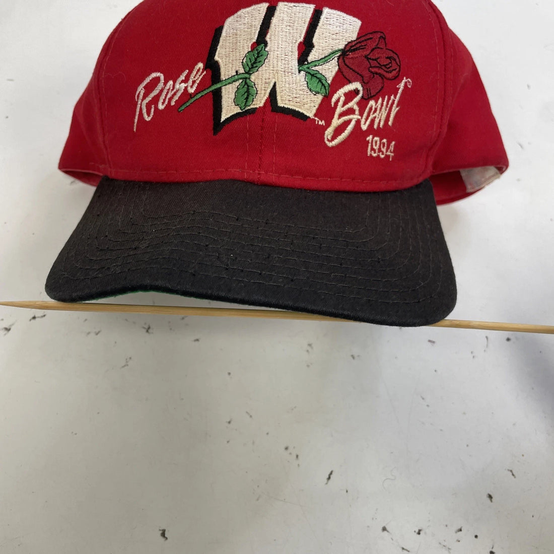Vintage Wisconsin Badgers Rose Bowl Snapback Hat Cap OSFA 1994 90s NCAA