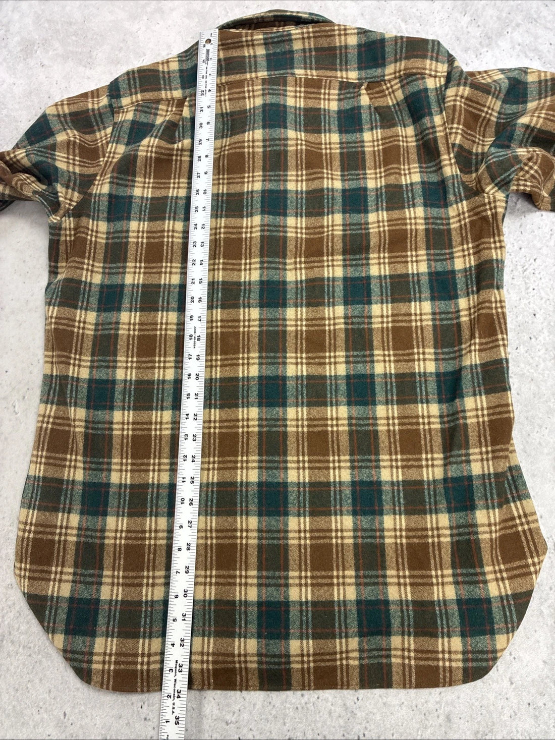 Vintage Pendleton Wool Field Button Up Shirt Size 17