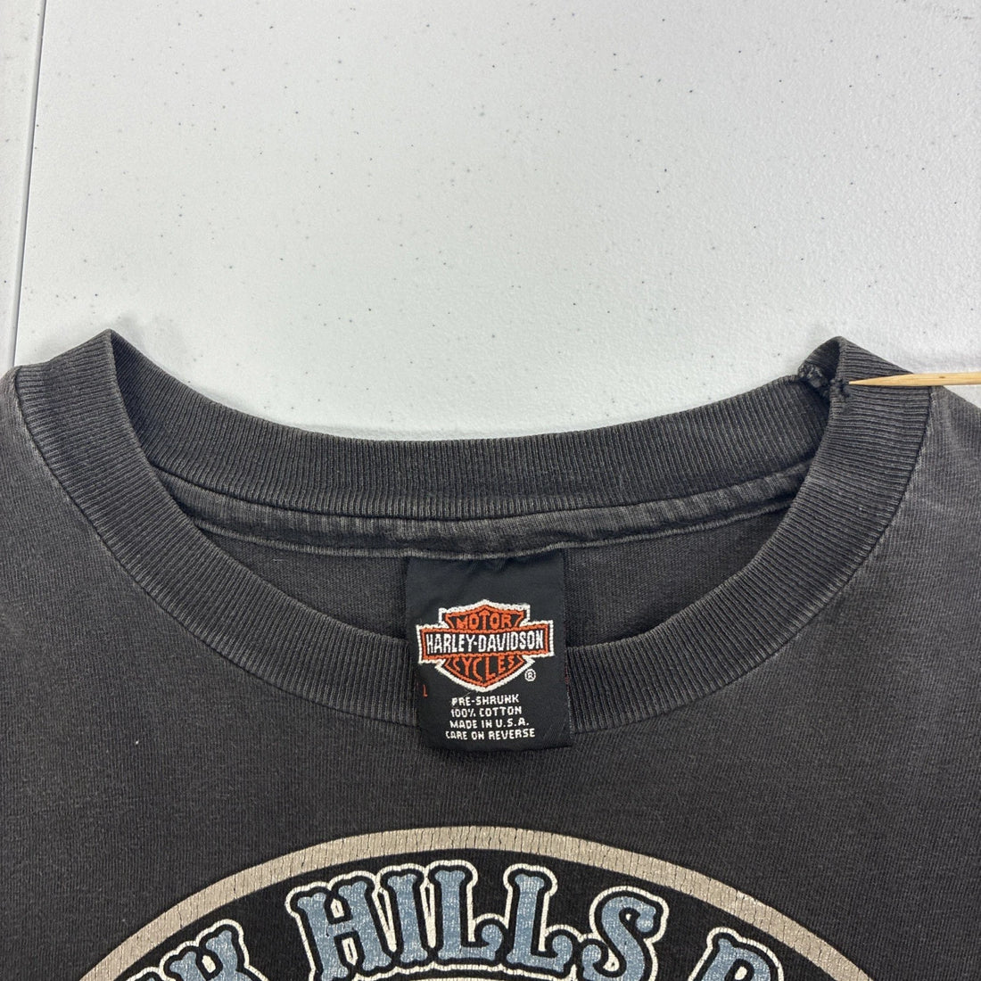 Vintage Harley Davidson Motorcycles Black Hills Rally Sturgis T-Shirt Large 90s