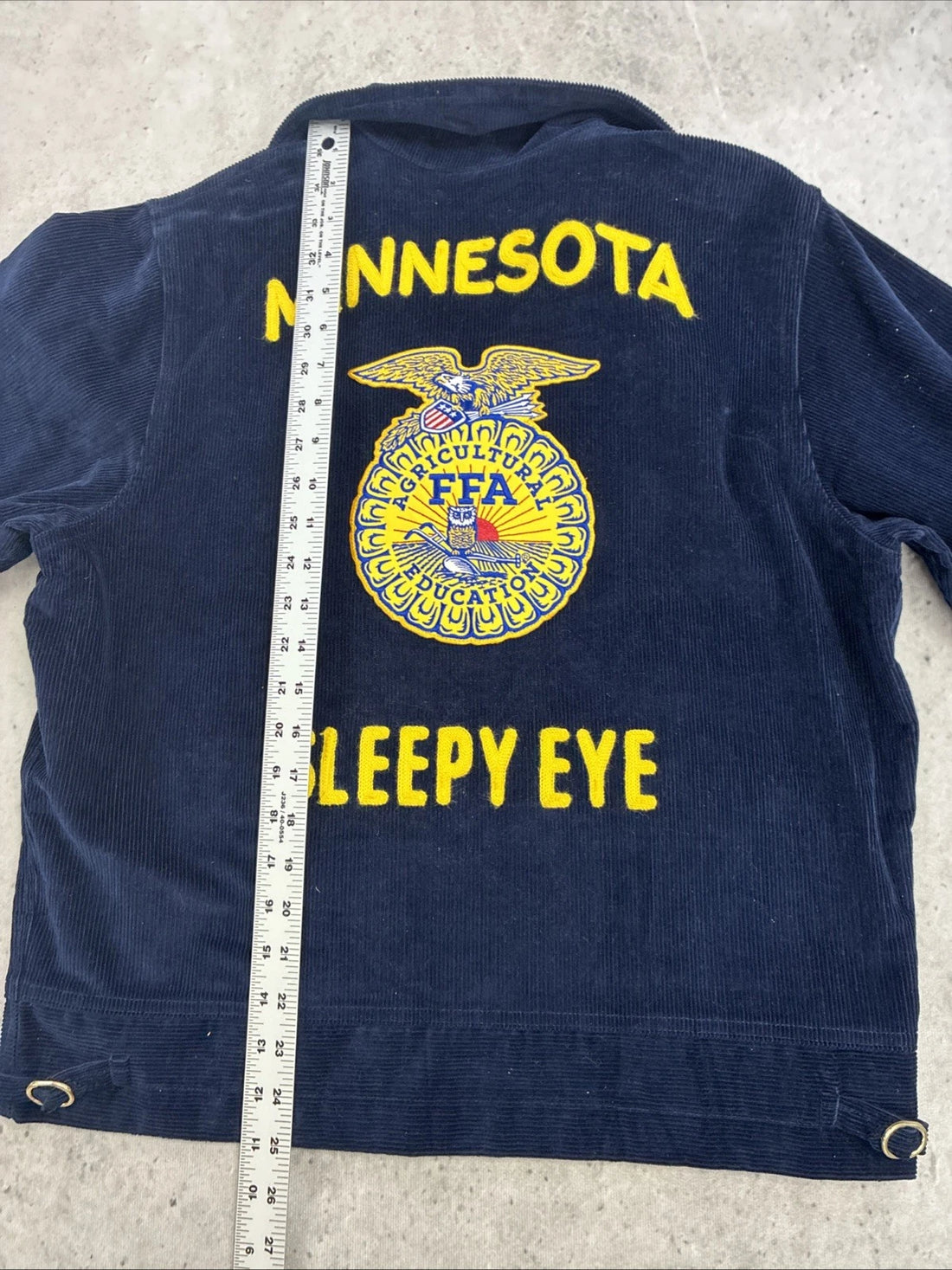 Minnesota Sleepy Eye FFA Corduroy Work Jacket Size 38