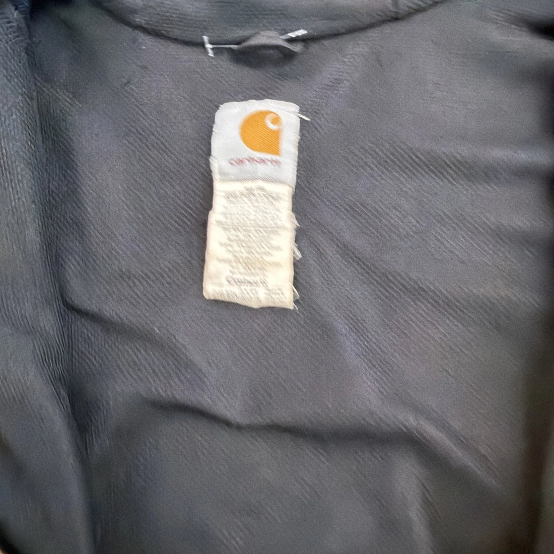 Vintage Carhartt Thermal Lined Sweatshirt Hoodie Size Large