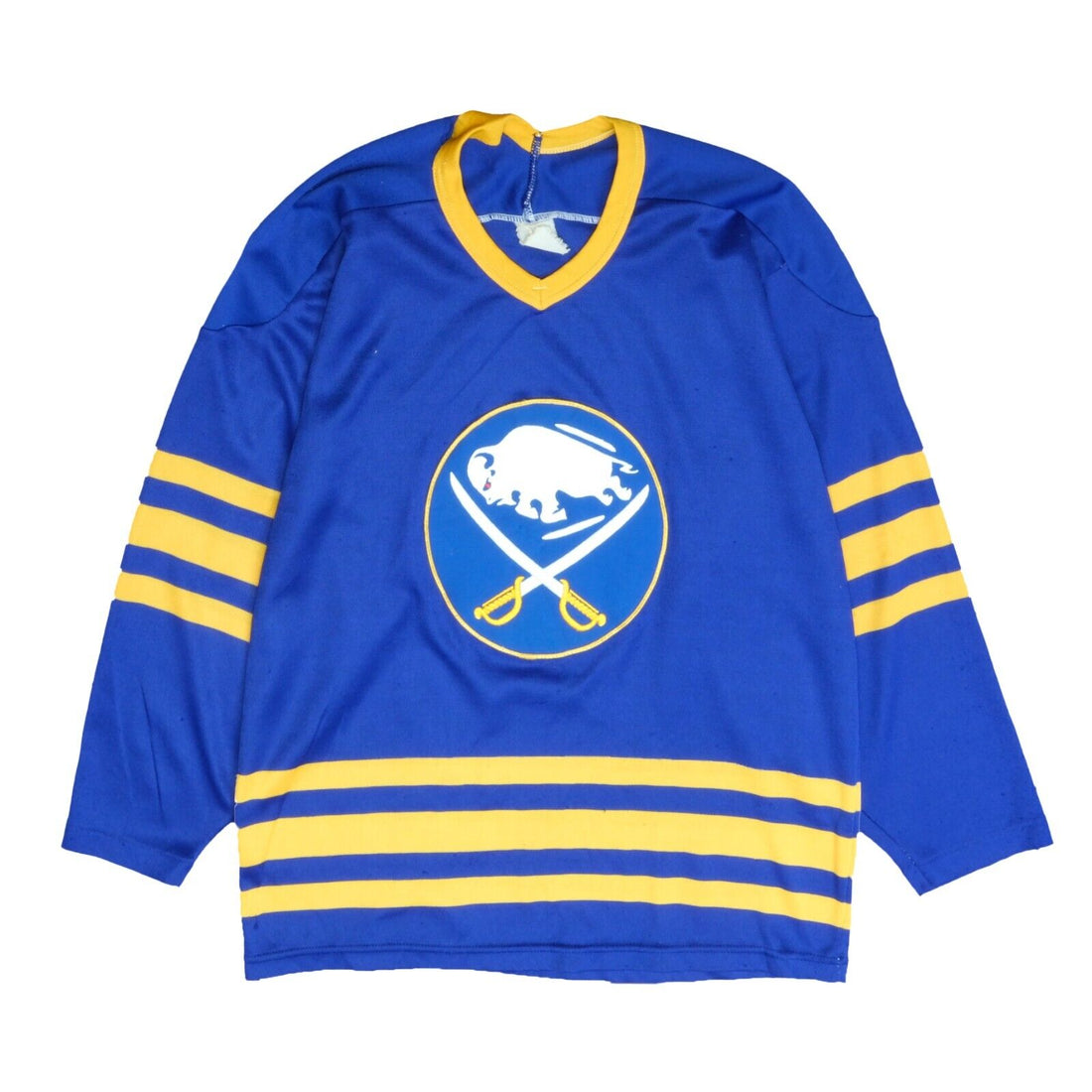 Vintage Buffalo Sabres CCM Maska Hockey Jersey Size Large Blue 90s NHL