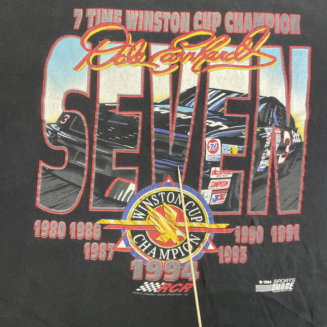 Vintage Dale Earnhardt Winston Cup Champion Racing T-Shirt Size 2XL