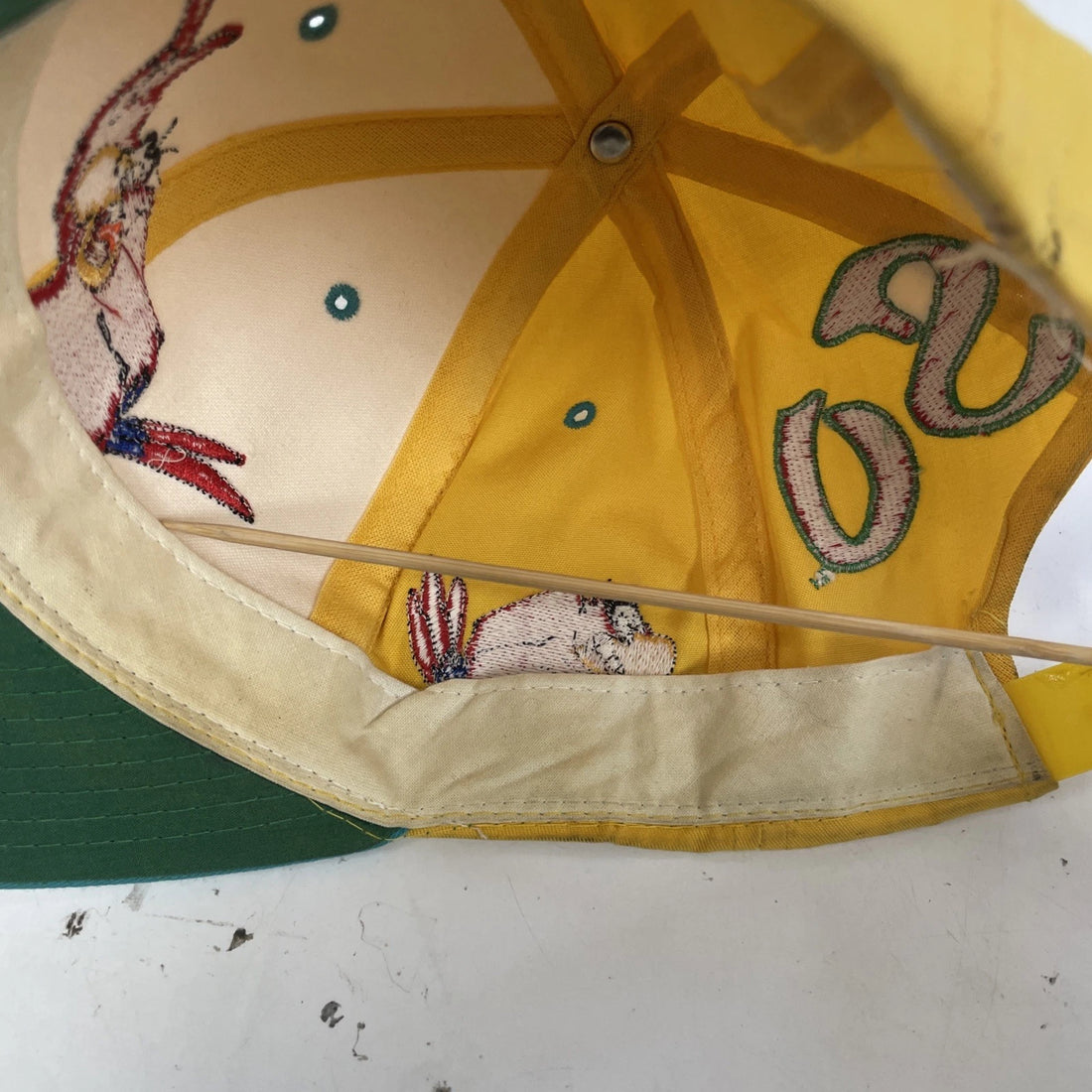 Vintage Aladdin Lago Blockhead Disney Snapback Hat Cap OSFA 90s