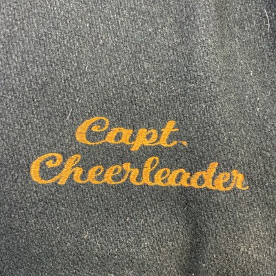 Vintage King Philip Cheerleader Captain Wool Varsity Jacket 40 Green