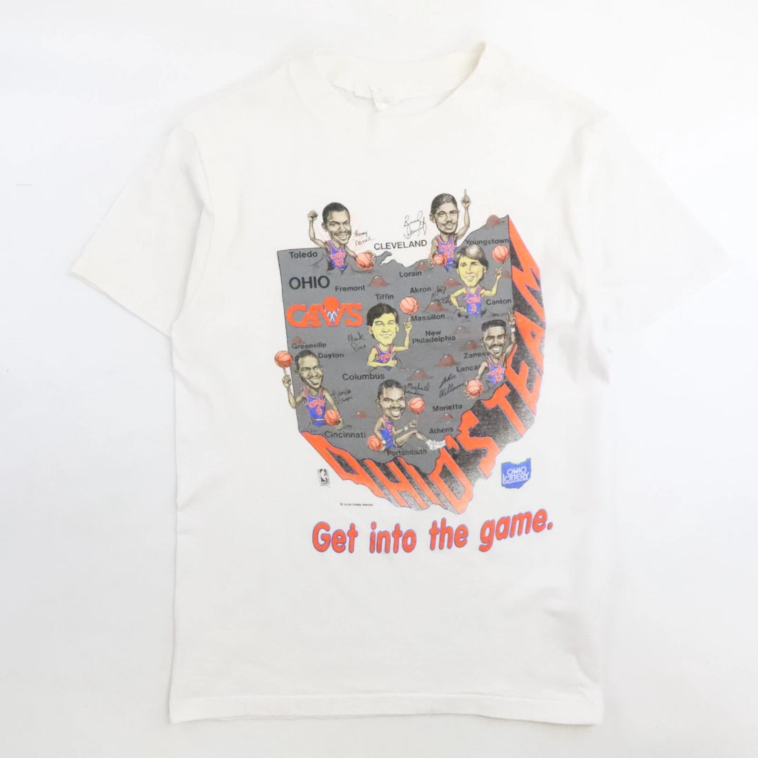 Vintage Cleveland Cavaliers Ohio's Team Caricature T-Shirt Size Large NBA