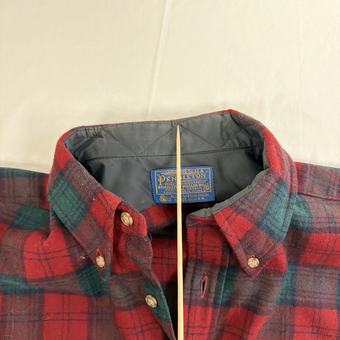 Vintage Pendleton Wool Fireside Button Up Shirt Size Medium