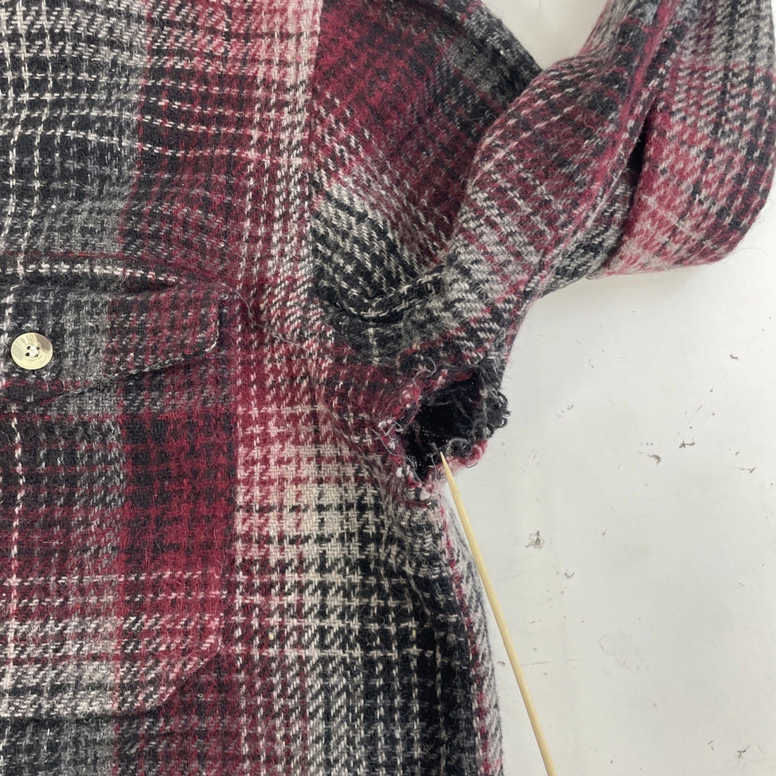 Vintage Paragraff Wool Button Up Shirt Size Large