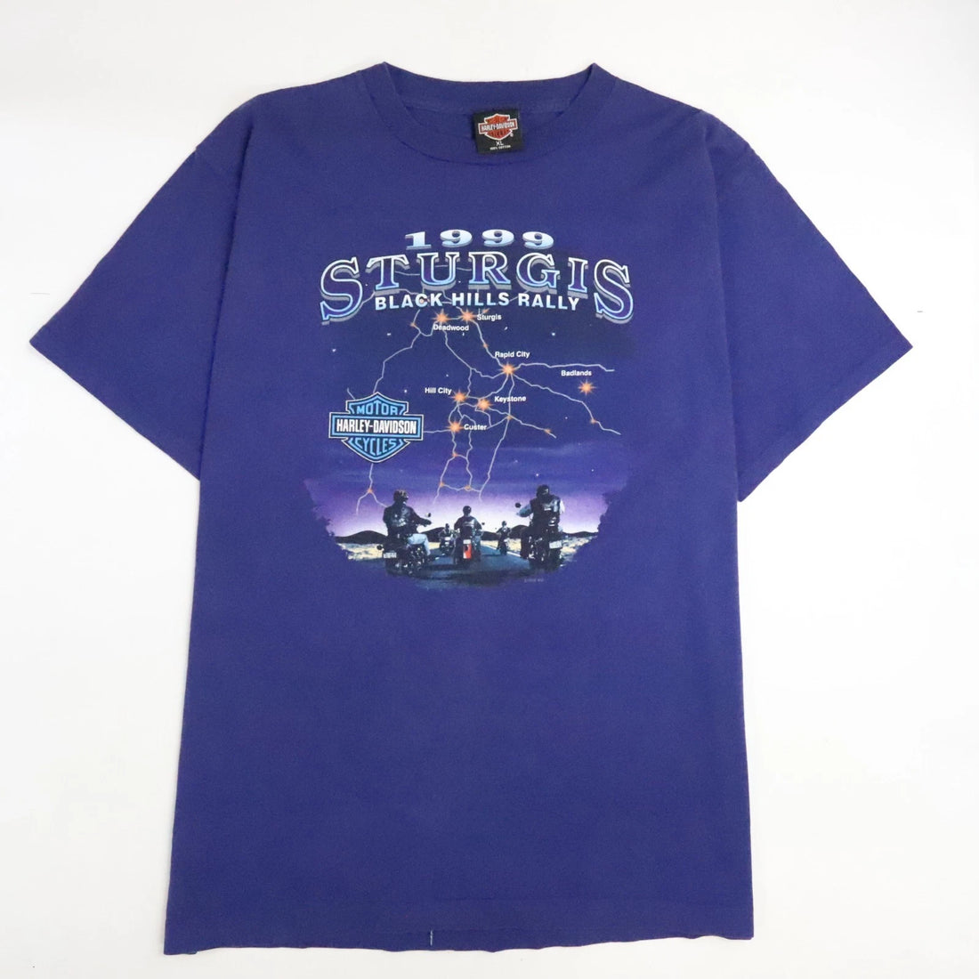 Vintage Harley Davidson Motorcycles Sturgis Black Hills Rally T-Shirt XL 1999