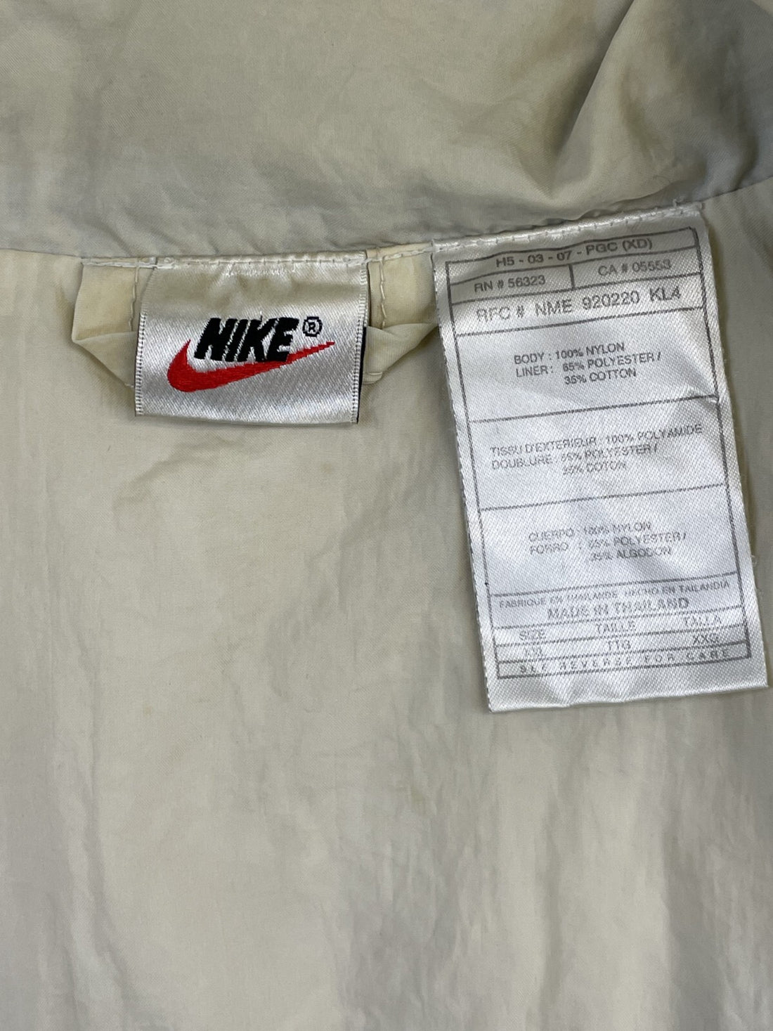 Vintage Nike Windbreaker Light Jacket Size 2XL