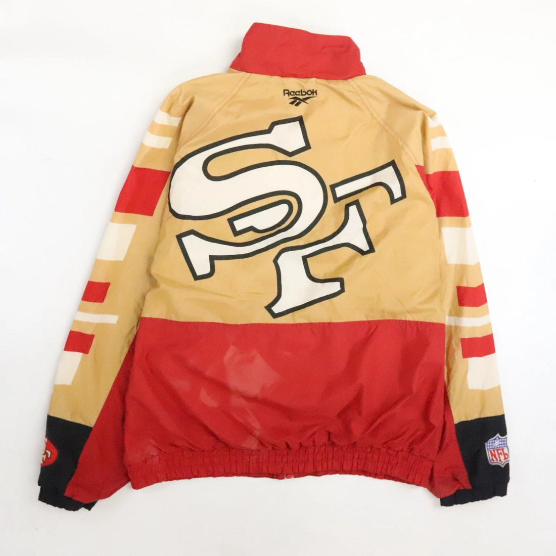Vintage San Francisco 49ers Reebok Windbreaker Light Jacket Size Large NFL