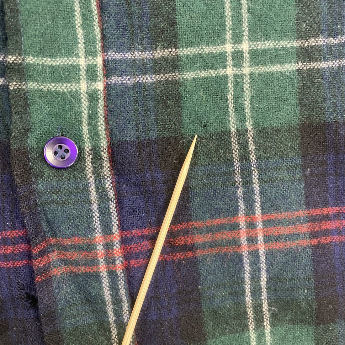 Vintage Woodward & Lothrop Wool Button Up Shirt Size Large Plaid