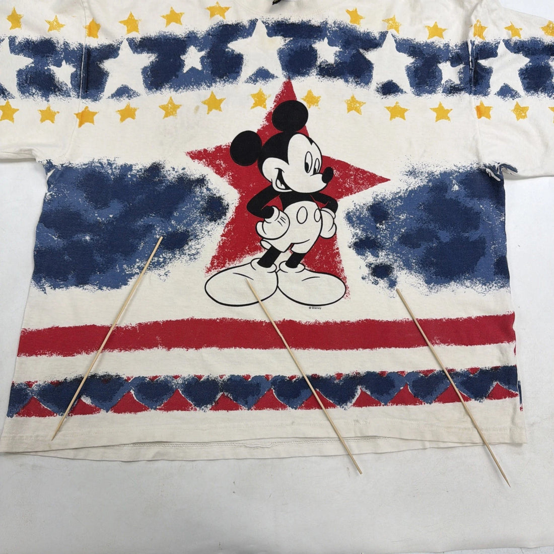 Vintage Mickey Mouse Disney T-Shirt Size 2XL All Over Print
