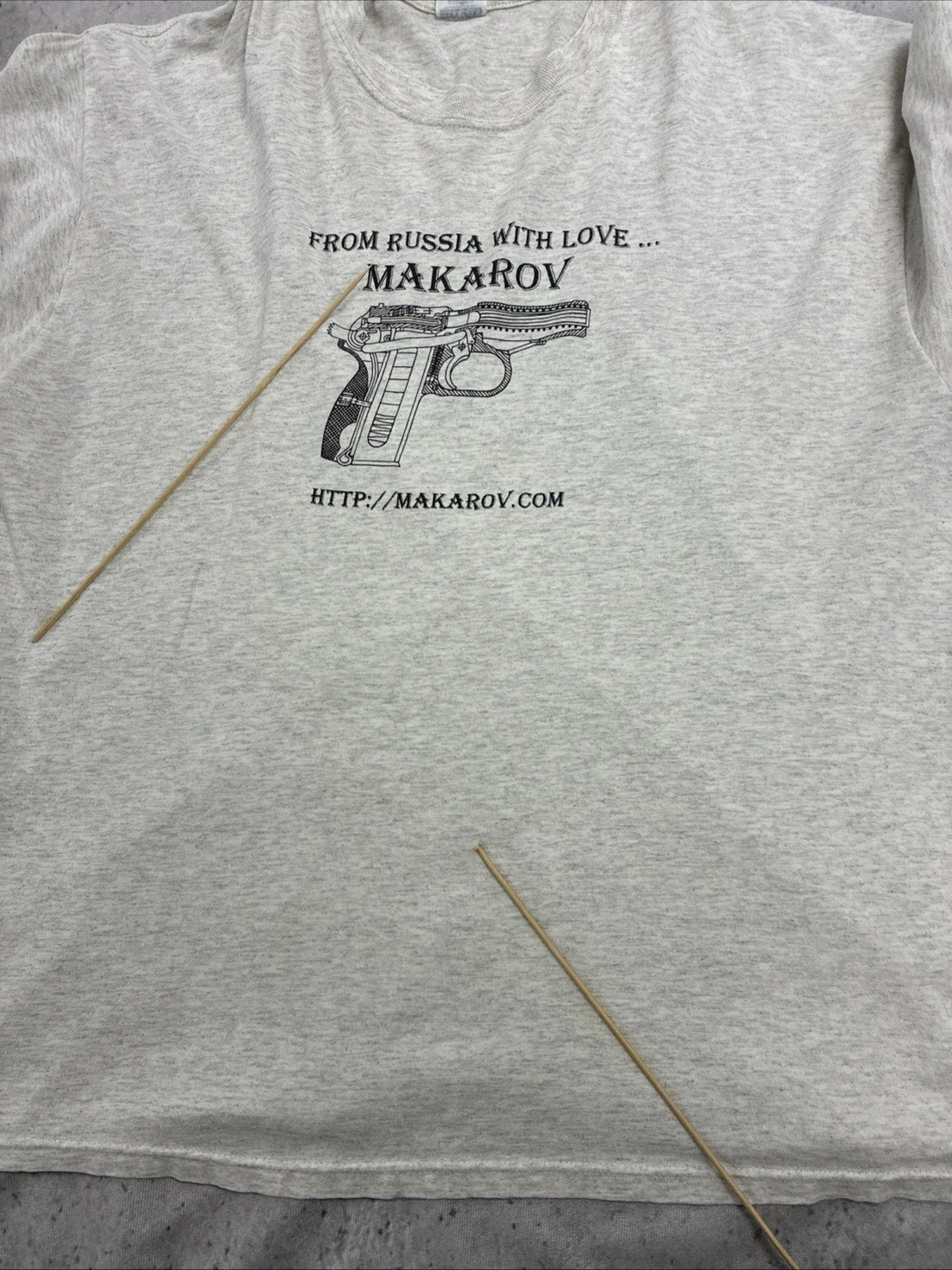 Vintage From Russia With Love Makarov T-Shirt Size XL