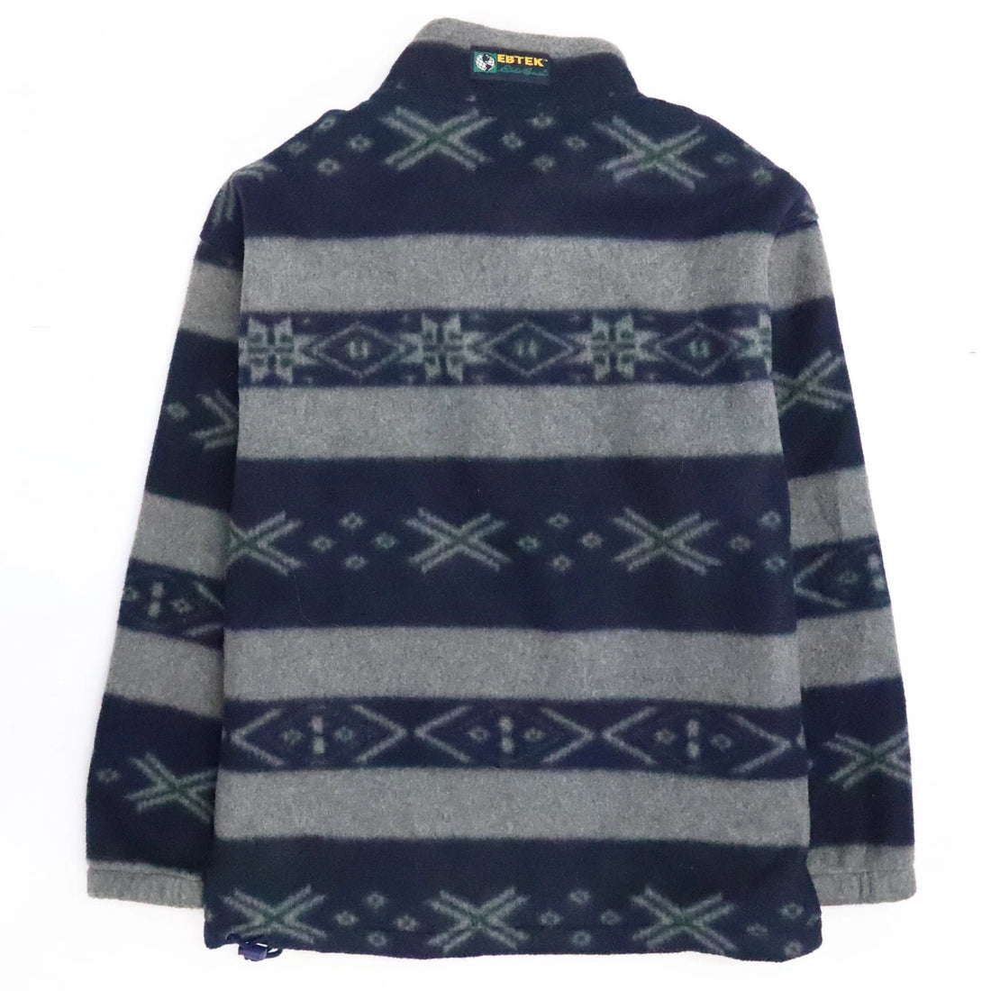 Eddie Bauer Ebtek Pullover Fleece Sweater Size Large Fair Isle