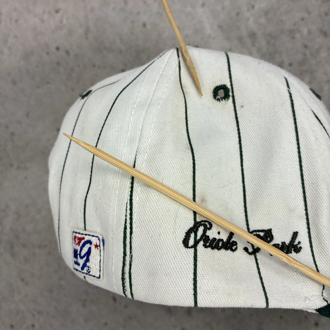 Vintage Baltimore Orioles The Game Pinstripe Snapback Hat Cap OSFA MLB