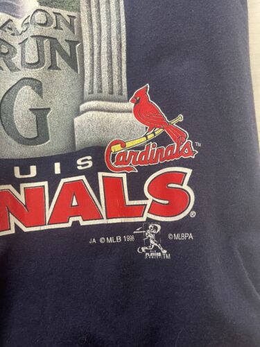 Vintage St Louis Cardinals Mark McGwire T-Shirt Size XL 1998 90s MLB